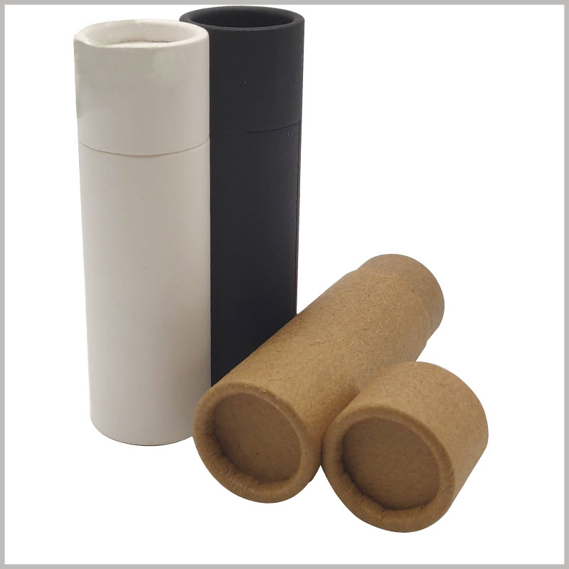 wholesale cardboard deodorant tubes packaging without printed. There are many types of paper tube packaging available, including white, brown or black.