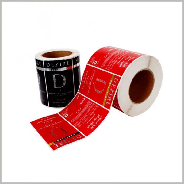 wholesale waterproof labels for shampoo bottles. Customized paper labels can be used for shampoo bottles, and the label printing content is determined by the product.
