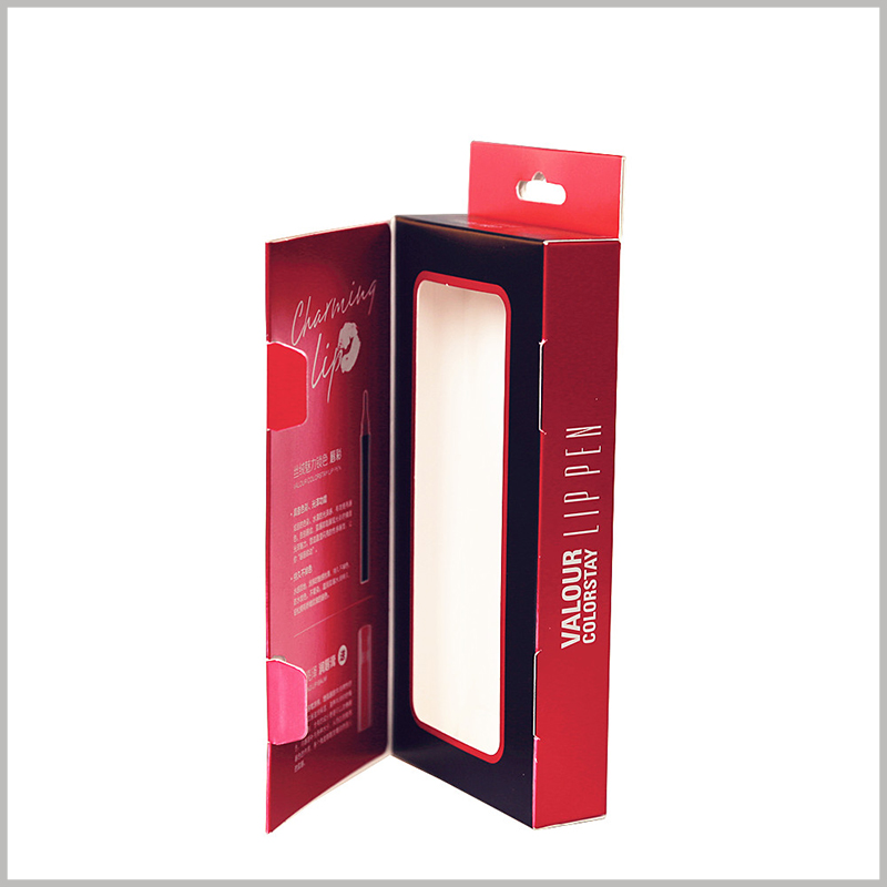 wholesale Lip gloss and lip balm set box packaging. The customized lip gloss packaging uses a layered structure, which is of great help to the customization of product promotion.